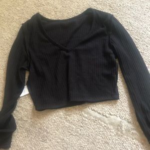 Black crop top